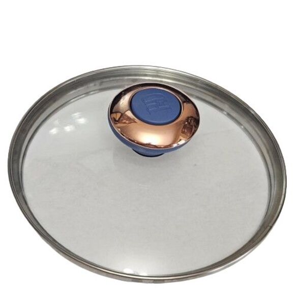 Paula Deen 2 Q`uart Saucepan with Matching Glass Lid Blue Speckled Cookware - Picture 6 of 6